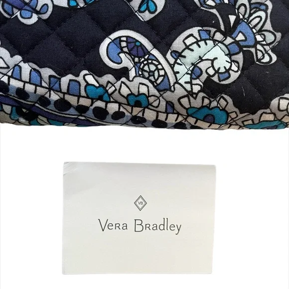 Vera Bradley Iconic RFID Turnlock Wallet in Deep Night Paisley - Picture 8 of 9